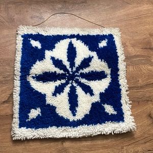 Vintage 70’s Star Rug Wall Hanging